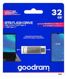 Atmintinė Goodram ODA3 32GB OTG USB 3.0 + Type-C