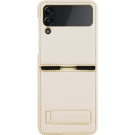 Auksinis atverčiamas dėklas Nillkin Qin Leather (Plain Leather) telefonui Samsung F721 Z Flip 4 5G