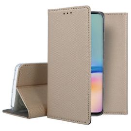 Auksinis atverčiamas dėklas Samsung Galaxy A566 A56 5G "Smart Magnet"