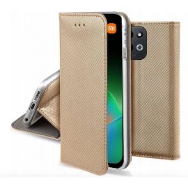 Auksinis atverčiamas dėklas Xiaomi Redmi 17 4G / 5G "Smart Magnet"