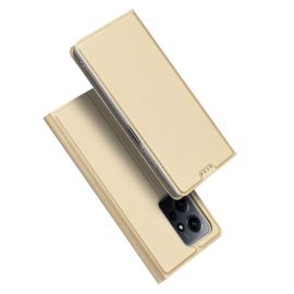 Auksinis atverčiamas dėklas Xiaomi Redmi Note 12 / Note 12 4G "Dux Ducis Skin Pro"
