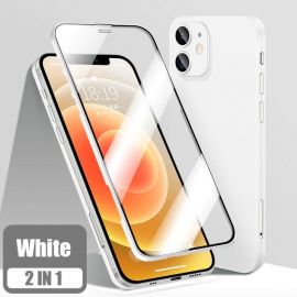 Baltas dėklas Apple Iphone 12 Mini "360 TPU"
