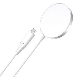 Baltas įkroviklis belaidis Choetech T518-F MagSafe 15W