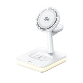 Baltas įkroviklis belaidis Remax RP-W96 3in1 33W