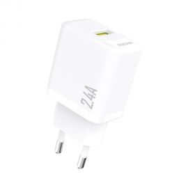 Baltas įkroviklis Dudao A23 12W USB-A