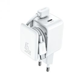 Baltas įkroviklis Joyroom JR-TCL05 45W 2xUSB-C