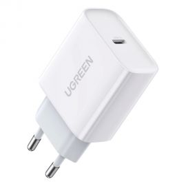 Baltas įkroviklis Ugreen CD137 USB-C 20W 3A
