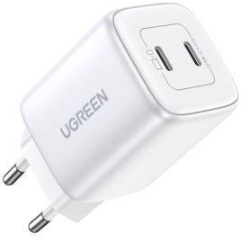 Baltas įkroviklis Ugreen CD294 45W GaN 2xUSB-C