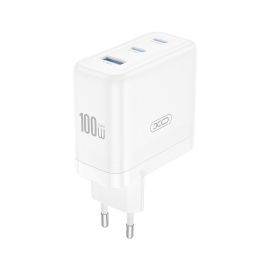 Baltas įkroviklis XO CE35 100W 2xUSB-C / USB-A