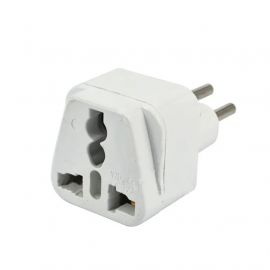 Baltas įkrovimo adapteris USA / UK / CN-EUR