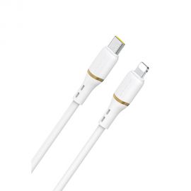 Baltas USB kabelis Dudao L25X USB-C to Lightning 30W 1.0m