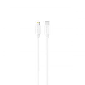 Baltas USB kabelis Dudao L4X USB-C to Lightning 30W 1.2m