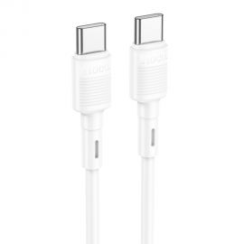 Baltas USB kabelis Hoco X83 60W Type-C to Type-C 1.0m
