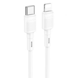 Baltas USB kabelis Hoco X83 PD20W Type-C to Lightning 1.0m