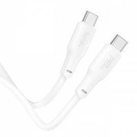 Baltas USB kabelis Hoco X93 240W USB-C to USB-C 2.0m