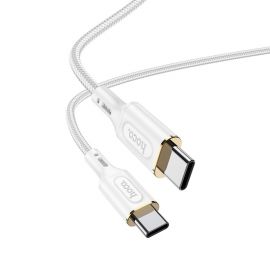 Baltas USB kabelis Hoco X95 60W Type-C to Type-C 1.0m