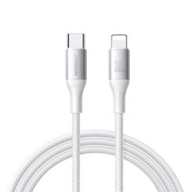Baltas USB kabelis Joyroom S-A28 USB-C to Lightning 30W 2.0m