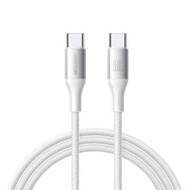 Baltas USB kabelis Joyroom S-A28 USB-C to USB-C 60W 2.0m