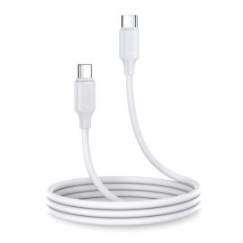 Baltas USB kabelis Joyroom S-CC060A9 Type-C to Type-C 60W 1.0m