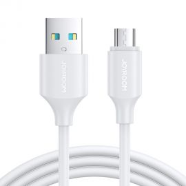 Baltas USB kabelis Joyroom S-UM018A9 USB to MicroUSB 2.4A 1.0m