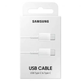 Baltas USB kabelis originalus Samsung EP-DA705 Type-C-Type-C 1.0m
