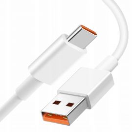 Baltas USB kabelis Xiaomi USB-A to USB-C 6A 1.0m