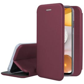 Bordo spalvos atverčiamas dėklas Samsung Galaxy A525 A52 / A526 A52 5G "Book Elegance"