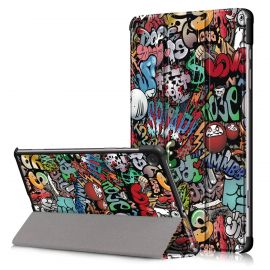 Graffiti dėklas Samsung X210 / X215 / X216 Tab A9 Plus 11.0 "Smart Leather"