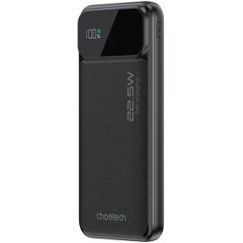 Juoda išorinė baterija Power Bank Choetech B728 22.5W 10000mAh