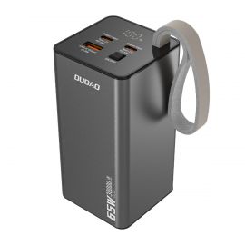 Juoda išorinė baterija Power Bank Dudao K65+ 65W 30000mAh