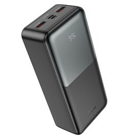 Juoda išorinė baterija Power Bank Hoco J136B 22.5W+PD20W 30000mAh