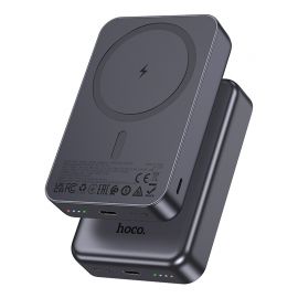 Juoda išorinė baterija Power Bank Hoco J160A PD20W Magnetic 10000mAh