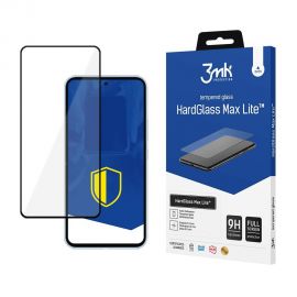 Juodas apsauginis stiklas Samsung A366 A36 5G / A566 A56 5G "3MK Hard Glass Max Lite"