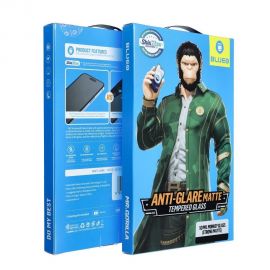Juodas apsauginis stikliukas 5D Mr. Monkey Glass (Strong Matte) Apple iPhone 15 Pro