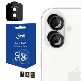Juodas apsauginis stikliukas kamerai 3MK Lens Pro Apple iPhone 17