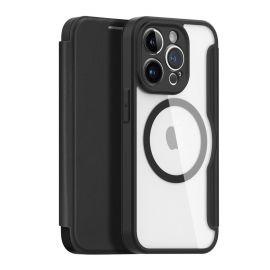 Juodas atverčiamas dėklas Apple iPhone 14 Pro "Dux Ducis Skin X Pro"