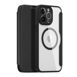 Juodas atverčiamas dėklas Apple iPhone 14 Pro Max "Dux Ducis Skin X Pro"