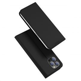 Juodas atverčiamas dėklas Apple iPhone 15 Pro "Dux Ducis Skin Pro"