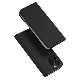 Juodas atverčiamas dėklas Apple iPhone 16 Pro Max "Dux Ducis Skin Pro"