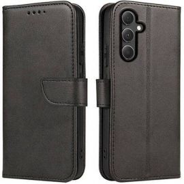 Juodas atverčiamas dėklas Samsung A165 A16 4G / A166 A16 5G "Wallet "