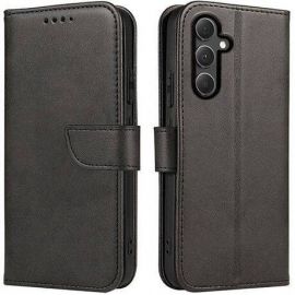 Juodas atverčiamas dėklas Samsung A556 A55 5G "Wallet "