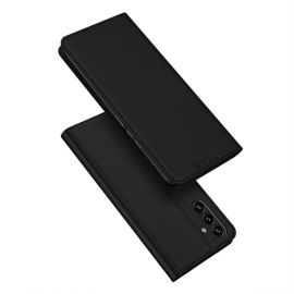 Juodas atverčiamas dėklas Samsung Galaxy A145 A14 4G / A146 A14 5G "Dux Ducis Skin Pro"