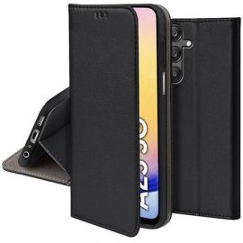 Juodas atverčiamas dėklas Samsung Galaxy A256 A25 5G "Smart Magnetic"
