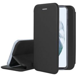 Juodas atverčiamas dėklas Samsung Galaxy S21 FE 5G "Book Elegance"