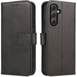 Juodas atverčiamas dėklas Samsung S741 S26 FE "Wallet Fancy"