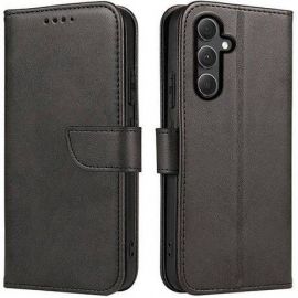 Juodas atverčiamas dėklas Samsung S921 S24 "Wallet "