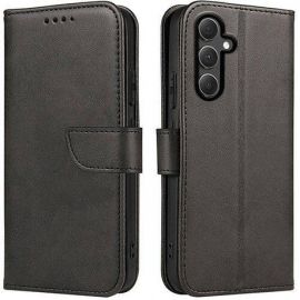 Juodas atverčiamas dėklas Samsung S936 S25 Plus "Wallet "