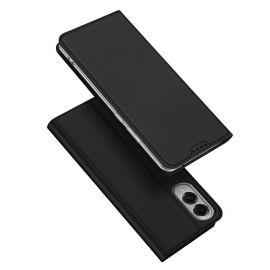 Juodas atverčiamas dėklas Samsung S937 S25 Edge "Dux Ducis Skin Pro"