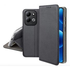 Juodas atverčiamas dėklas Xiaomi Redmi 17 4G / 5G "Smart Magnet"