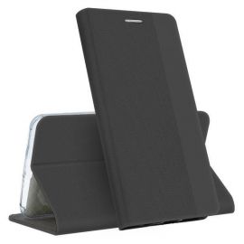 Juodas atverčiamas dėklas Xiaomi Redmi Note 14 Pro Plus 5G "Smart Senso"